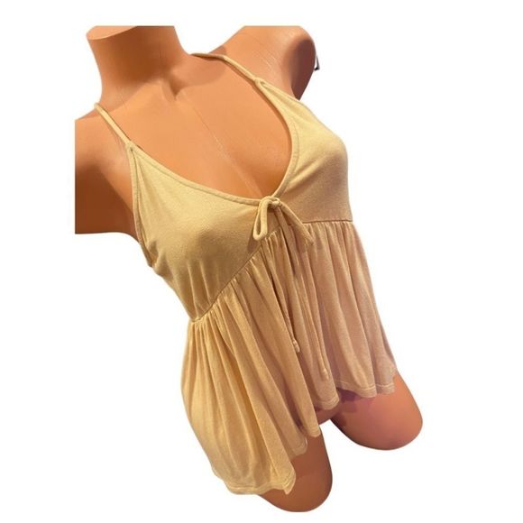 2Bella Halter Top in Tan - Picture 2 of 3